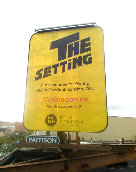 TheSetting Photo of the Setting Poster on a billboard in Toronto